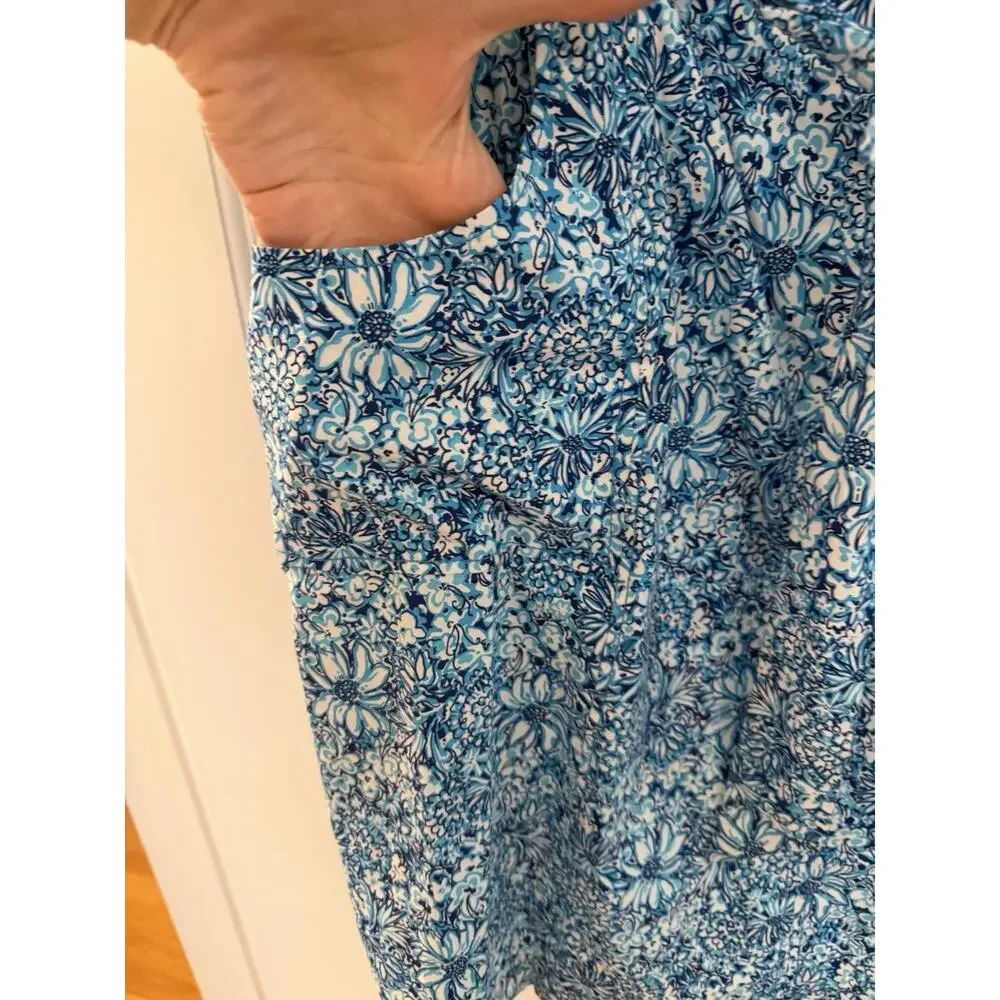 Lilly Pulitzer Gulianna Stretch Cotton Shift Dress size 14 Pockets EUC - Picture 11 of 13